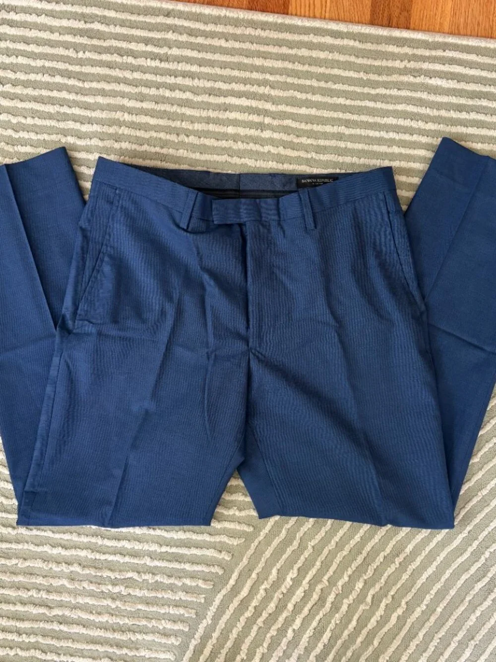 Banana Republic Blue Wool Dress Trousers